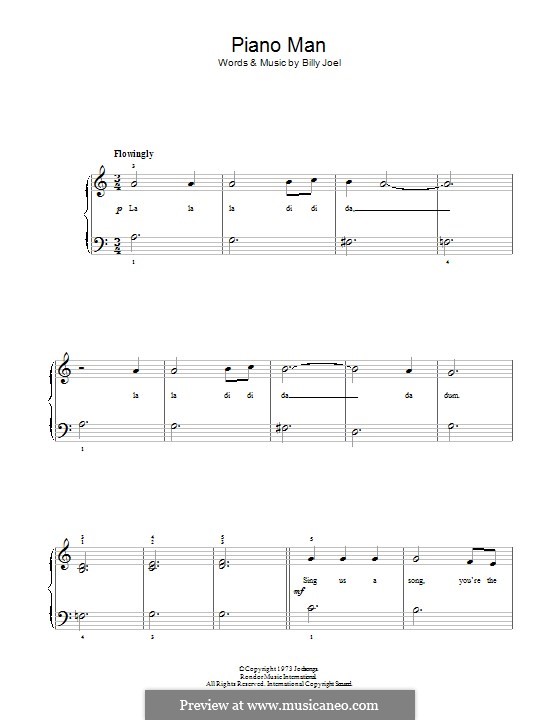 Piano Man: Für Klavier by Billy Joel