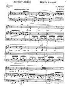 Plaisir d'Amour: Für Stimme und Klavier by Jean Paul Egide Martini