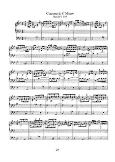 Chaconne in c-Moll, BuxWV 159: Für Orgel by Dietrich Buxtehude