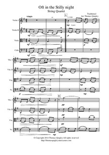 Oft in the Stilly Night: Für Streichquartett by folklore