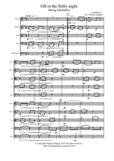 Oft in the Stilly Night: Für Streichorchester by folklore