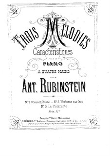 Drei charakteristische Melodien: No.1 Chanson russe by Anton Rubinstein