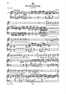 Die Erwartung, D.159 Op.116: Für Mittelstimme und Klavier by Franz Schubert