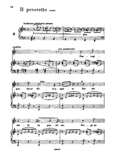 Lieder für Stimme und Klavier: Il Poveretto by Giuseppe Verdi