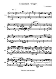 Sonatina in F Major: Sonatina in F Major by Paul Pulsipher