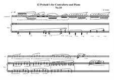 12 Prelude's for Contraforte and Piano: Prelude No.10, MVWV 751 by Maurice Verheul