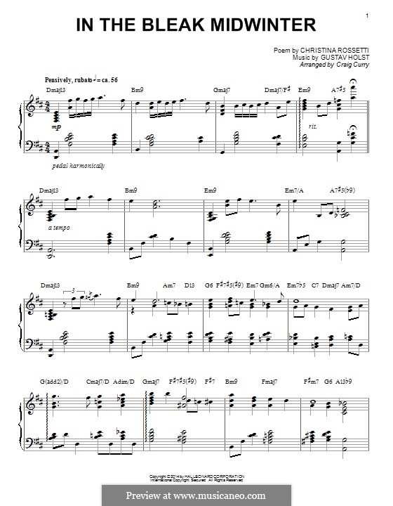 Piano version: Für einen Interpreten by Gustav Holst
