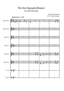 Instrumental version: For orff ensemble by John Stafford Smith