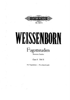 Fagott-Studien, Op.8: Buch II by Julius Weissenborn