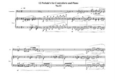 12 Prelude's for Contraforte and Piano: Prelude No.12, MVWV 753 by Maurice Verheul