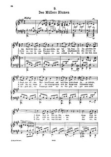 No.9 Des Müllers Blumen: Für hohe Stimme und Klavier by Franz Schubert