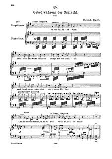 Gebet während der Schlacht, D.171: Für hohe Stimme und Klavier by Franz Schubert