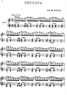 Sinfonie für Orgel Nr.5, Op.42: Teil III Toccata by Charles-Marie Widor