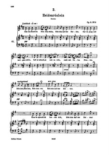 Heidenröslein, D.257 Op.3 No.3: Für hohe Stimme und Klavier by Franz Schubert