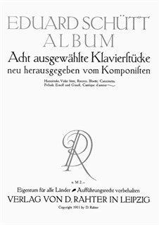 Poesie der Herbst, Op.36: No.3 Cantique d' Amour by Eduard Schütt