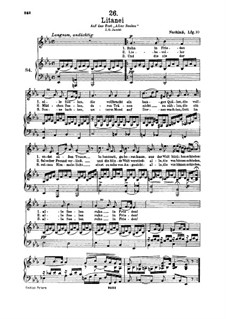 Litanei, D.343: Für hohe Stimme und Klavier by Franz Schubert