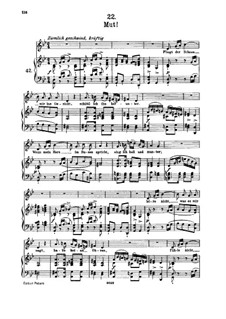 Nr.22 Mut: Für hohe Stimme und Klavier by Franz Schubert