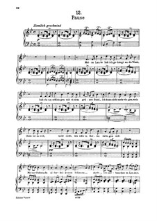 No.12 Pause: Für hohe Stimme und Klavier by Franz Schubert