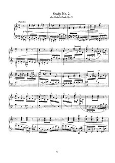 Fünf Studien zu den Themen aus Werken verschiedener Komponisten: Studie Nr.2 by Johannes Brahms