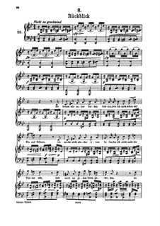 Nr.8 Rückblick: Für hohe Stimme und Klavier by Franz Schubert