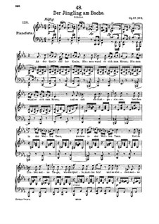 Der Jüngling am Bache, D.638 Op.87 No.3: Für hohe Stimme und Klavier by Franz Schubert