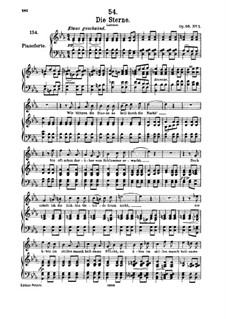 Die Sterne, D.939 Op.96 No.1: Für hohe Stimme und Klavier by Franz Schubert