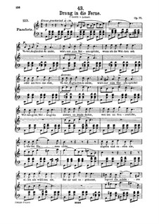 Drang in die Ferne, D.770 Op.71: Für hohe Stimme und Klavier by Franz Schubert