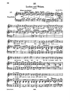 Lachen und Weinen, D.777 Op.59 No.4: Für hohe Stimme und Klavier by Franz Schubert