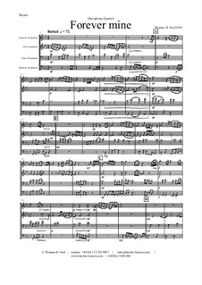 Forever Mine. Waltz: Für Saxophonquartett by THG THG