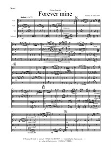 Forever Mine. Waltz: Für Streichquartett by THG THG