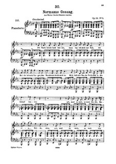 Normans Gesang, D.846 Op.52 No.5: Für hohe Stimme und Klavier by Franz Schubert