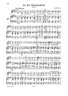 Sechs Gedichte, Op.36: Nr.4 An den Sonnenschein by Robert Schumann
