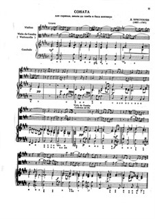 Sieben Sonaten für Violine, Viola da Gamba und Basso Continuo: Sonate Nr.6 in E-Dur, BuxWV 264 Op.2 by Dietrich Buxtehude
