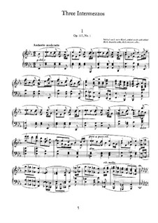 Drei Intermezzos, Op.117: Intermezzo Nr.1 by Johannes Brahms