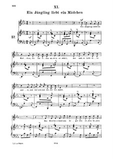 Nr.11 Ein Jüngling liebt ein Mädchen: Für Mittelstimme und Klavier by Robert Schumann