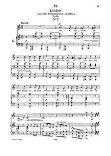 Nr.6 Setze mir nicht, du Grobian: Für Mittelstimme und Klavier by Robert Schumann