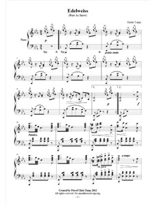 Pure as Snow (Edelweiss), Op.31: Für Klavier by Gustav Lange