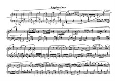 4 Ragtimes for piano: Ragtime No.4, MVWV 626 by Maurice Verheul