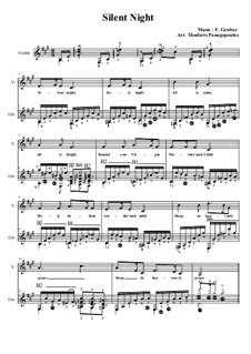 Vocal version: Für Stimme und Gitarre by Franz Xaver Gruber