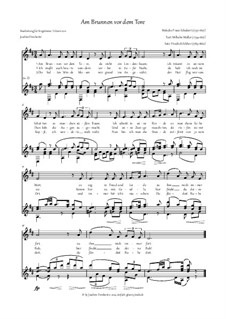 Am Brunnen vor dem Tore: Für Stimme und Gitarre by Franz Schubert