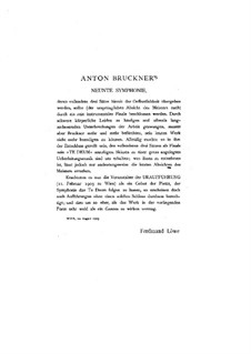 Sinfonie Nr.9 in d-Moll, WAB 109: Bearbeitung für Klavier by Anton Bruckner