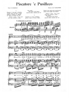 Piscatore'e pusilleco: Für Stimme und Klavier by Ernesto Tagliaferri