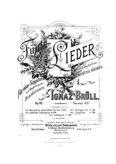 Fünf Lieder, Op.62: Nr.4 Gondoliera by Ignaz Brüll