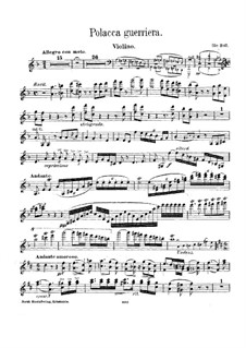 Polacca Guerriera (Violin): Polacca Guerriera (Violin) by Ole Bull