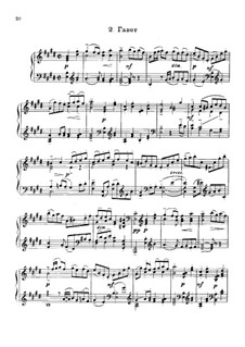 Partita für Violine Nr.3 in E-Dur, BWV 1006: Gavotte. Bearbeitung für Klavier by Johann Sebastian Bach