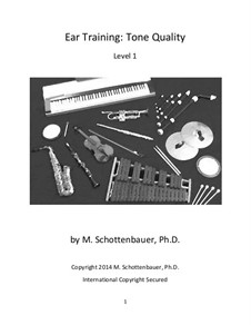 Ear Training: Tone Quality (Level 1) by Michele Schottenbauer