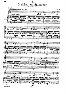Gretchen am Spinnrade, D.118 Op.2: A-Moll by Franz Schubert