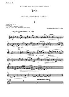 Trio for Violin, Horn and Piano: Hornstimme by Plamen Prodanov