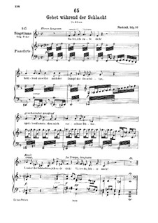 Gebet während der Schlacht, D.171: Für tiefe Stimme und Klavier by Franz Schubert