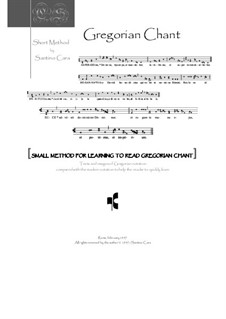 The Gregorian chant - Small Method: The Gregorian chant - Small Method by Santino Cara